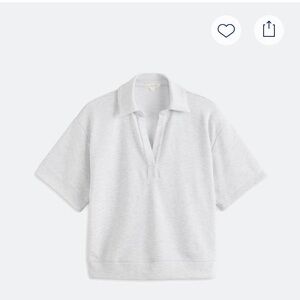 Nine Britton - Grey Bonnie Short Sleeve Knit Polo Shirt